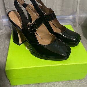 Sam Edelman Elegant Black Patent Leather Women's Heels